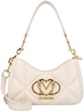 Love Moschino Embossed Schoudertas 22.5 cm - Dames - ivory