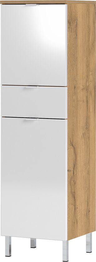 Germania Mauresa Badkamerkast Large - Wit / Eiken