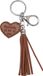 Verhaak Sleutelhanger Leather Nature Donkerbruin - Unisex - Leer