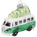 Volkswagen 3A2087790GT1 Kerstboomhanger VW T1 Bulli dennenboom Kerstmis sneeuw glitter, groen