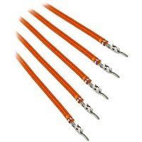 BitFenix Alchemy 2.0 - Voedingskabel - 40 cm - gevormd, met strengen - oranje (pak van 5)