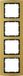 Hager B3 – Aluminium Frame 4 Elementen Goud Antraciet