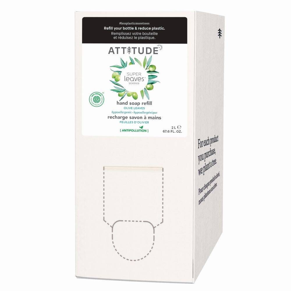 Attitude Super Leaves Handzeep Olijfblad Refill 2l
