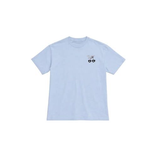 NIK&NIK T-shirt met backprint Blauw Meisjes Katoen Ronde hals Backprint - maat 164