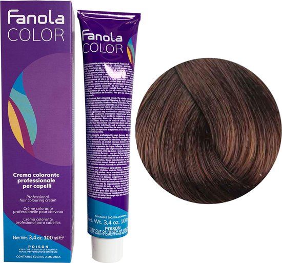 Fanola Haarverf Professional Colouring Cream 6.34 Dark Blonde Golden Copper