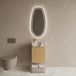 Boss & Wessing BWS Riga Artisan Eiken Toiletmeubel Met Fontein 40x50x22 cm - Calacatta Viola
