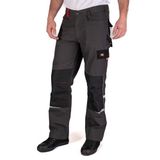 Lee Cooper Heren contrast, drievoudig genaaide multitool pocket moderne vracht kneepad zakken werkveiligheid broek, grijs, 38" taille normaal been (31")