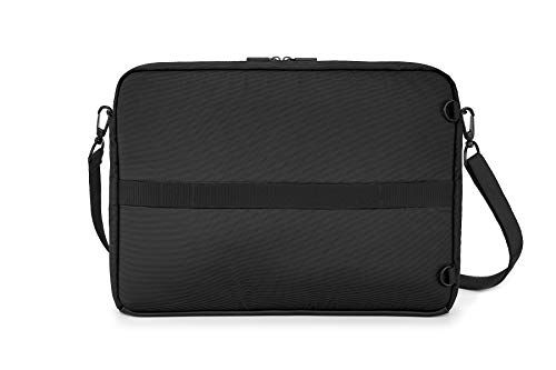 Moleskine Metro Device Bag Horizontale laptoptas voor laptop, notebook, iPad en tablet tot 15 inch, waterdichte schoudertas, 40 x 29 x 6 cm, zwart