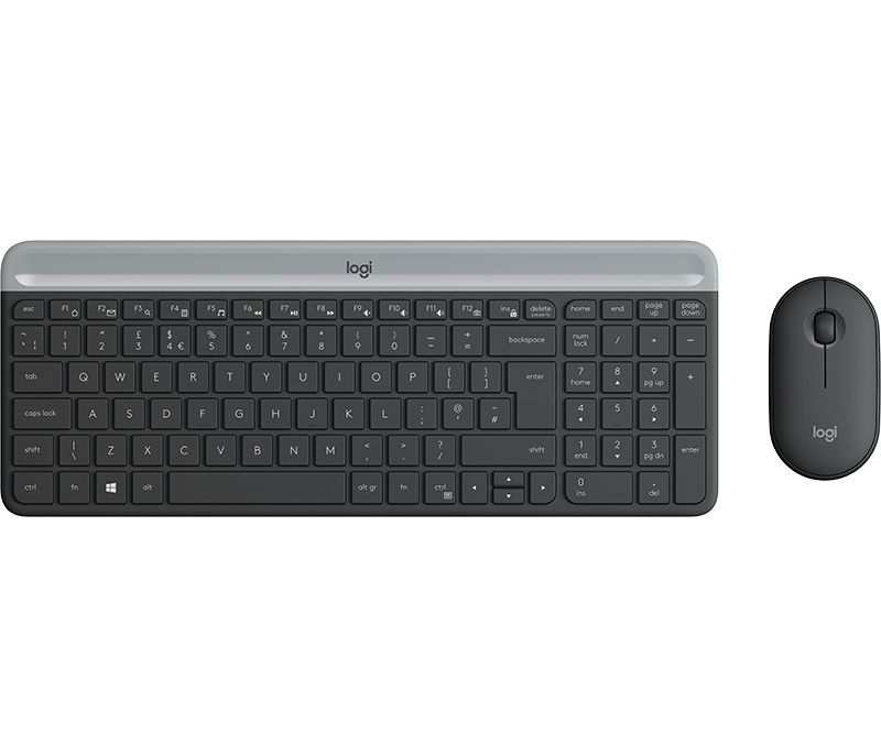 Logitech MK470 Wireless Keyboard and Mouse Combo - Czech QWERTY - Graphite