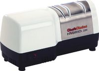 Chef'sChoice Hybrid Diamond Hone 220 Electric Knife Sharpener - Black, Stainless Steel, White