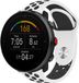 Strap-it Bracelet de montre connectée en silicone - Convient pour Polar Vantage M - Blanc/Noir