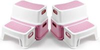 Babyjem pot de toilette avec marchepied, 2 marches, rose