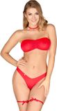 Obsessive Kissmas 5-Delige Lingerie Set Rood S/M
