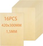 OEM Multiplexplaten 16 stuks 1,5 mm dik 420 x 300 mm onbehandeld