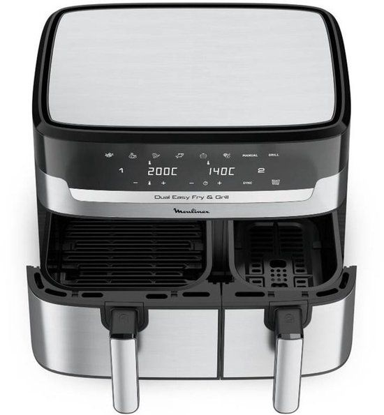 Moulinex Dual Easy Fry & Grill YY5233FB Airfryer - 8 L - 2450W