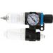 Filtre à air Högert avec manomètre et lubrificateur pour outils à air et peinture 1/4 pouce, 90 / 60 ml