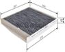 Bosch Interieurfilter 1 987 432 464 | R2464 | Volvo