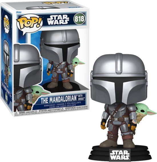Funko Star Wars Mandalorian & Grogu vinylfiguur 818 Unisex Funko Pop!