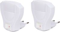 Benson Nachtlamp - 2 stuks - 1 watt - Wit - Warm wit licht