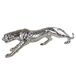 Casablanca Decoratieve figuur sculptuur XL - Gpard zilver mat - decoratie woonkamer - lengte 80 cm