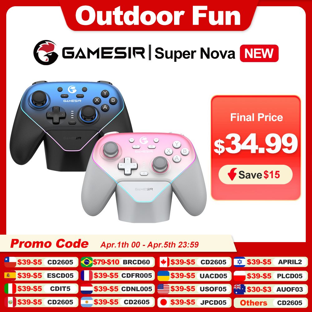 Gamesir T4 Nova Pro Wireless Controller - Bluetooth Gamepad for PC