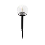 Zonnestaak, "filament" effect LED, diameter 10cm. Zwart