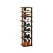 Furinno Compacte 8-Tier Verticale Ruimtebesparende Vrijstaande Schoentoren, Schoenenrek voor Kastingang, Amber Pine