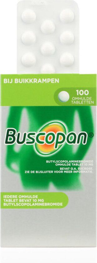 Buscopan Omhulde Tabletten 10mg - 1 x 100 tabletten
