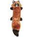 ZippyPaws Zingy Racoon Hondenspeelgoed zonder vulling, piepend pluche hondenspeelgoed voor kleine en middelgrote honden, interactief puppy- en hondenkauwspeelgoed zonder vulling voor verveling