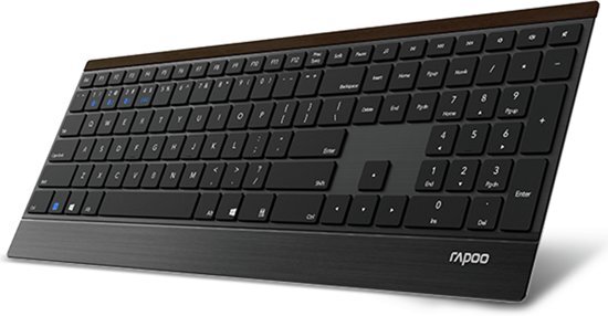 Rapoo multi-modus draadloos toetsenbord extra dun E9500M