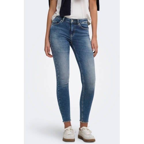 ONLY Onlblush Mid Sk Ank Rw Dnm Dot622 Noos jeans - mediumblauw