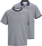 JACK&JONES PREMIUM JPRBLUALVES SS TEE POLO 2PK SET MP Heren T-shirt - Maritime Blue - M