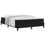 vidaXL Boxspringbed met matras, zwart, 160 x 210 cm, stof