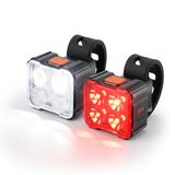 Pro Sport Lights Fietsverlichting USB Oplaadbaar Koplamp En Achterlicht Fiets Set - LED - 260 en 40 Lumen