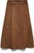 VERO MODA Dames rok - Maat L - Bruin - Polyester