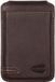camel active Leren kaarthoes Hill Magnetic Flip Wallet Dark Brown