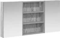 vidaXL Badkamermeubelset, 3-delig, 100 x 10,5 x 50 cm, Bewerkt hout