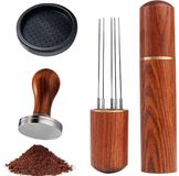 Molbory Tamper à café 51 mm, Acier inoxydable 304 Ensemble barista