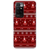 1001 coques Xiaomi Redmi 10 Bedrukt siliconen hoesje pull de noel santa