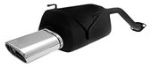 Honda Silencieux arrière compatible avec Honda Civic VI Sedan 1.4i 66kW/1.5i 84kW/1.6i 78kW 1996-2001 145x75mm