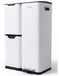 Inox Poubelle - Poubelle - Poubelle - 60 litres - 3 compartiments