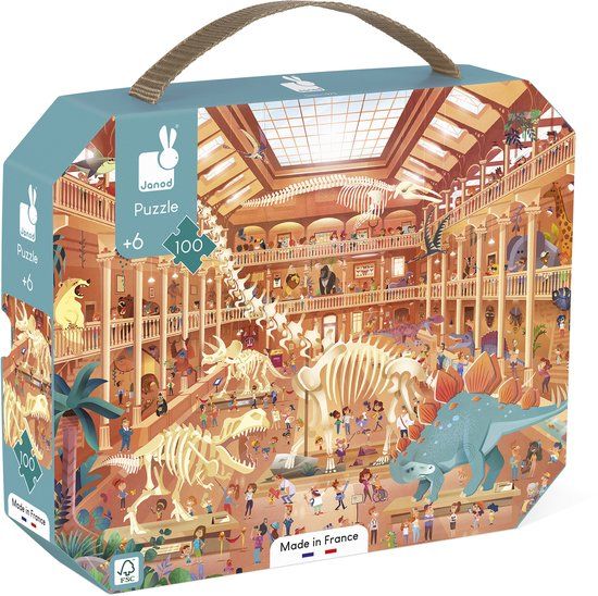 Janod - Puzzel - Het natuurhistorisch museum - 100 Stukjes