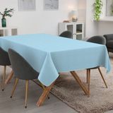 ANRO Tafelkleed Effen linnenlook Blauw 200x140cm