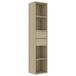 VidaXL Boekenkast 36x30x171 cm bewerkt hout sonoma eikenkleurig