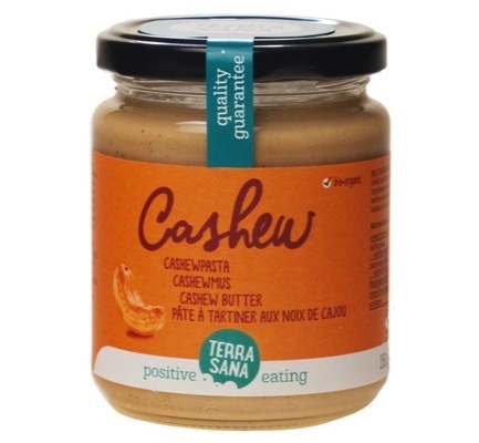 TerraSana Cashewnotenpasta zonder zout 250 G