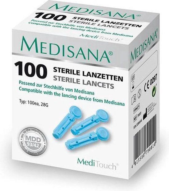 Medisana Lancetten MediTouch en GlucoDock - 100 stuks