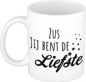 Bellatio Decorations Shoppartners Bv Zus jij bent de liefste mok wit - verjaardag - cadeau beker zus / zusje