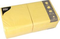 Papstar 500 Servetten, 1-laags 1/4 vouw 33 cm x 33 cm geel