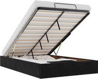 vidaXL Bedframe Zwart Fluweel 120x200 cm