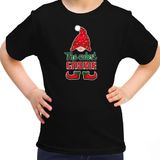 Bellatio Decorations kerst t-shirt voor meisjes - Schattigste Gnoom - zwart - Kerst kabouter 104/110